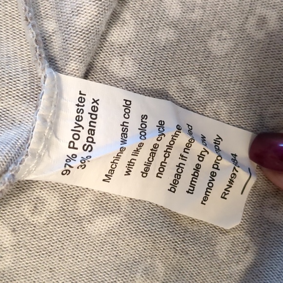 Tart Intimates Long Sleeve/Leg Lightweight Pajamas Gray/Off White Size S - Picture 7 of 8